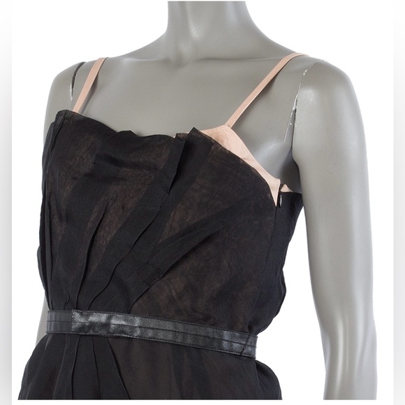 Marc by Marc Jacobs retro glam cocktail dress silk lining taffeta shell - Picture 5 of 12